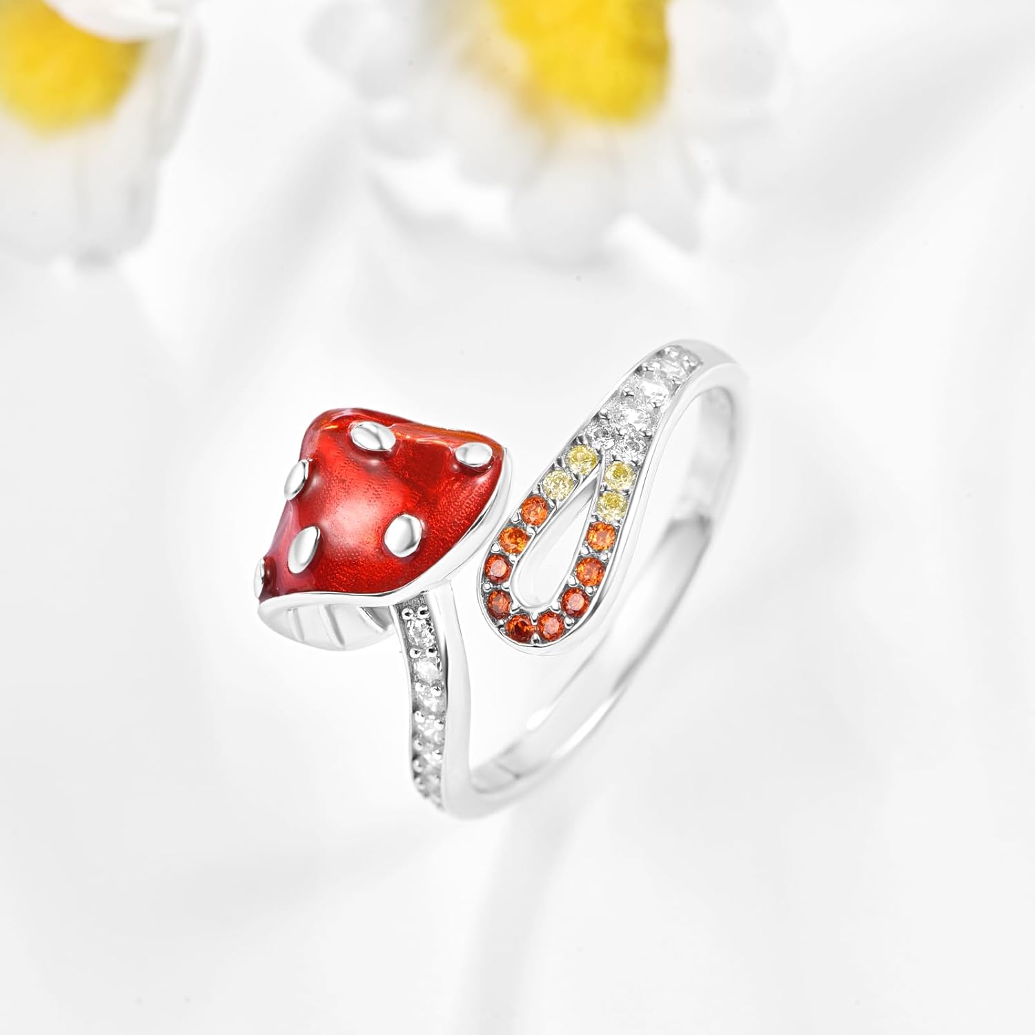 Dreamboat 925 Sterling Silver Ring for Women Adjustable Gold Plated Wedding Anniversary Birthday Valentines Engagements Jewelry Gifts for Mom Wife - Image 2