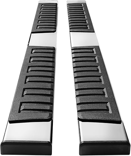 Miniatura 4 de YITAMOTOR Estribos de 6 pulgadas compatibles con Ford F-250 F-350 Crew Cab 1999-2016, barras Nerf escalones laterales (acero inoxidable plateado)