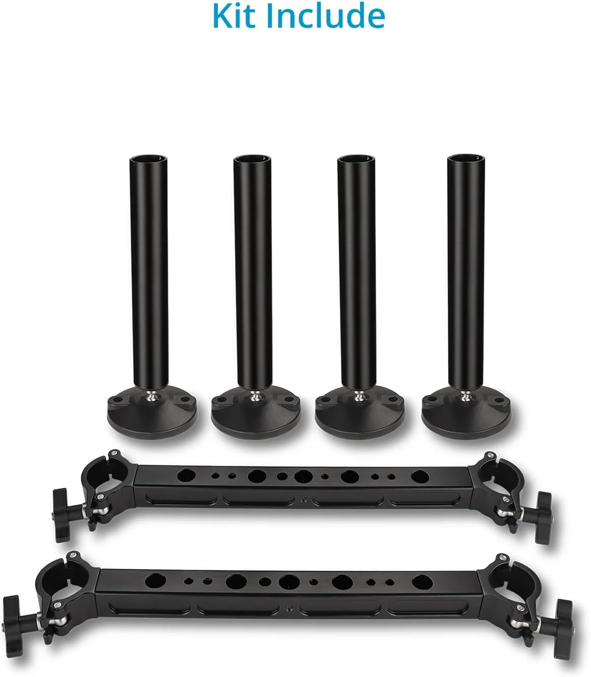 PROAIM Scaffold Crossbar Mount with Flat Foot for Flyking Pro Video Camera Slider. Height Range 5”-10”. Payload up to 100kg/220lb (SCF-FKP-FF).