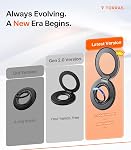 TORRAS Magnetic Phone Grip Ring Holder Kickstand [2-Sided Magnetic] [360 Rotation] Fit for MagSafe Accessories for iPhone 17 16 15 14 13 12 11 Samsung, Google, Black