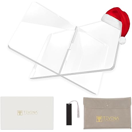 Versatile Acrylic Cookbook Stand for Display