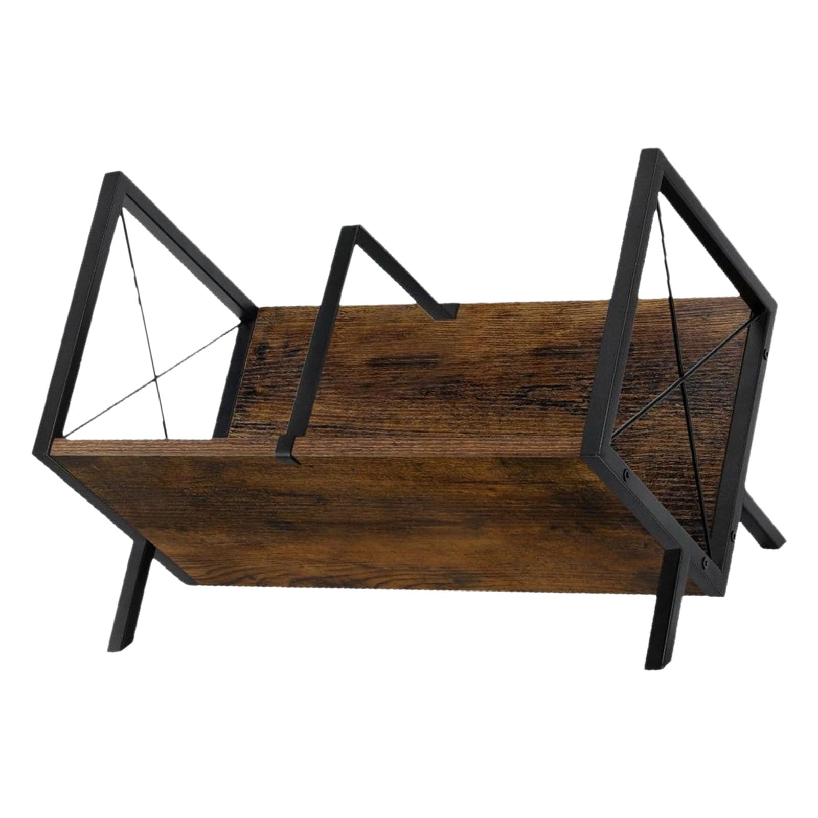 Nucelit Modern Wooden Display Rack for Storing Record Reading Materials Ideal for Professional Adults Fast Paced Wooden Rack