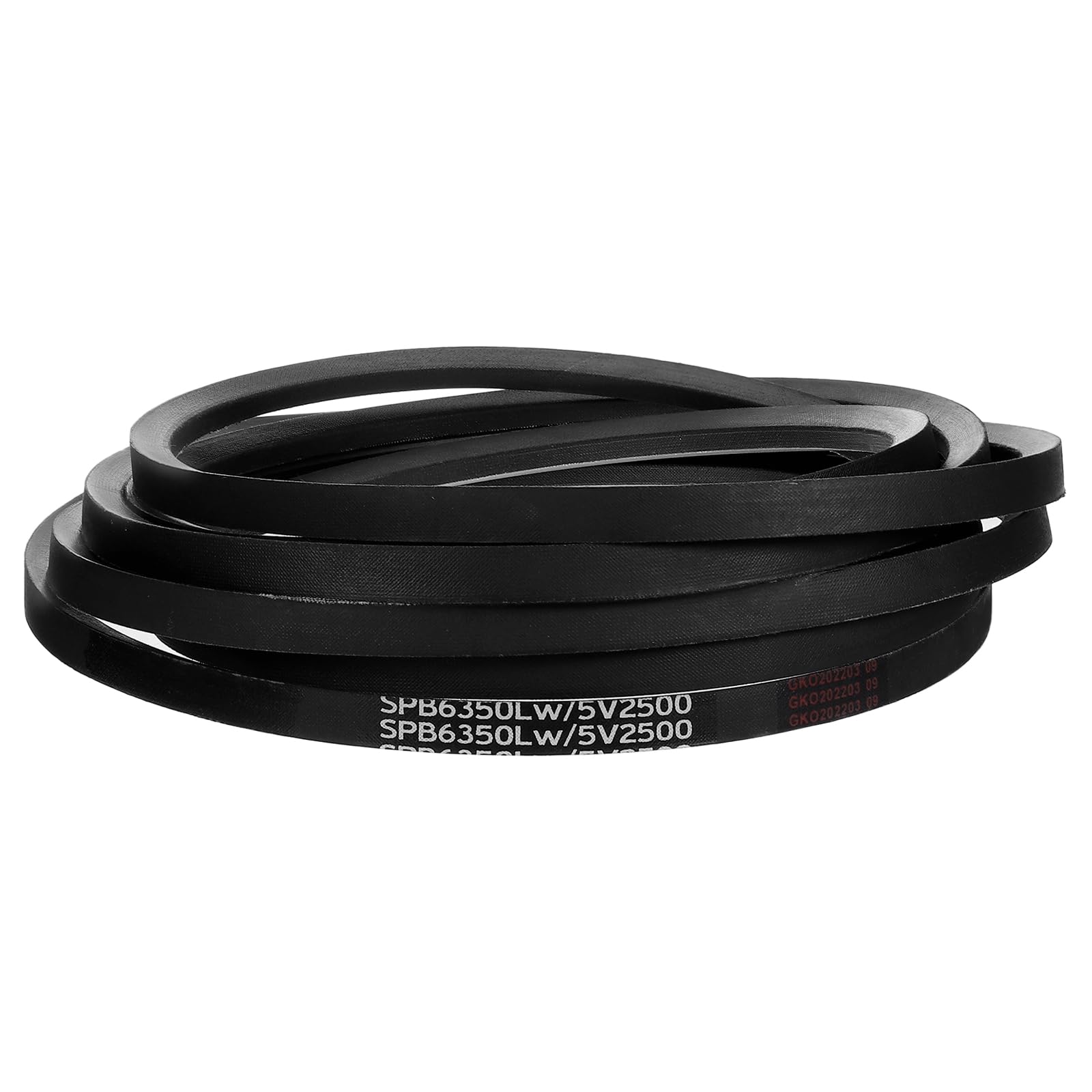QUARKZMAN Cinghia trapezoidale 5V2500, Cinghia in Gomma Classica Avvolta 6350mm Circonferenza Esterna x 15.7mm Larghezza x 13.5mm Altezza per Attrezzature Industriali, Nera