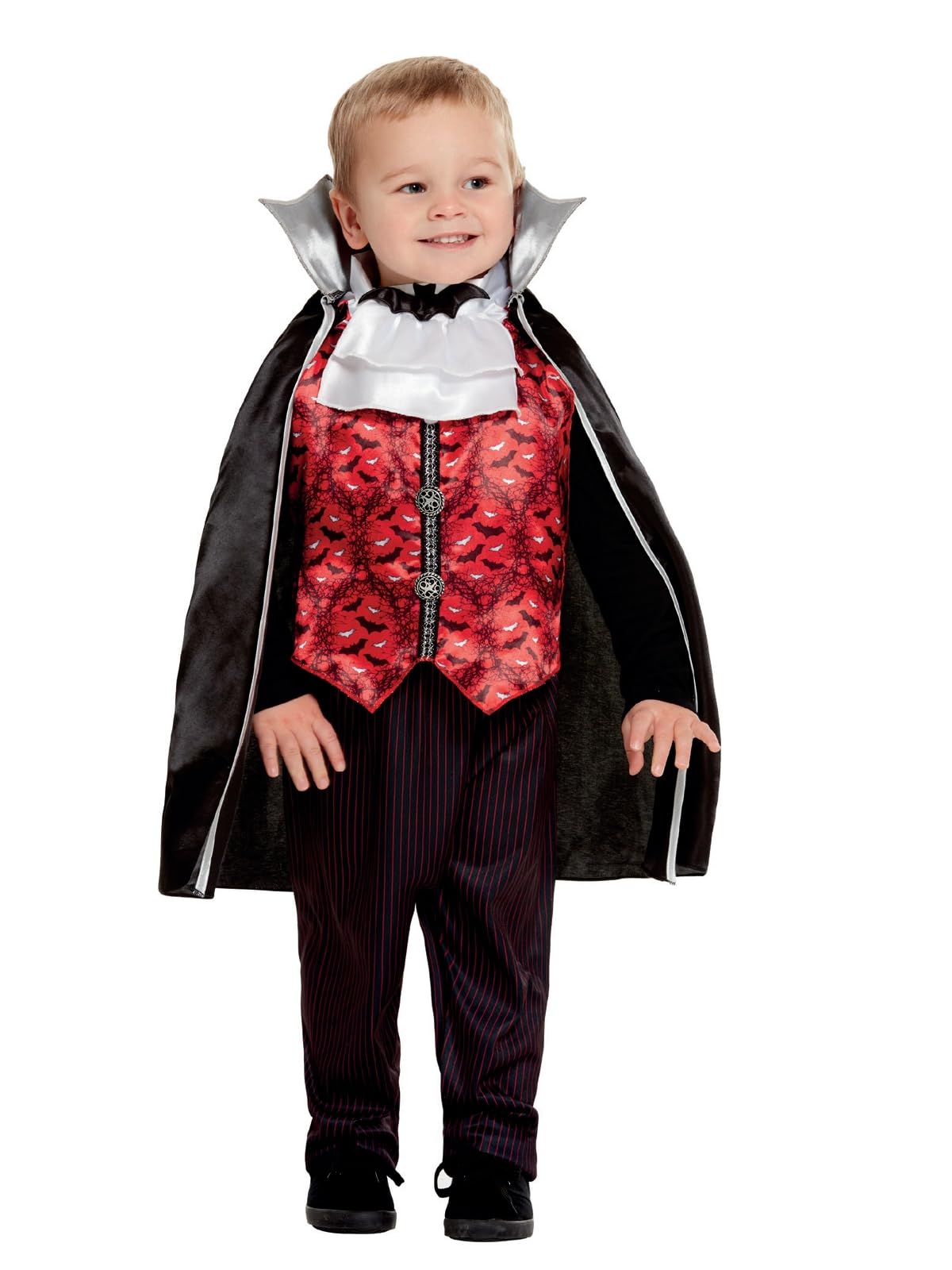 Smiffy's Toddlers Halloween Vampire Fancy Dress Costume Age 3-4 Multicoloured