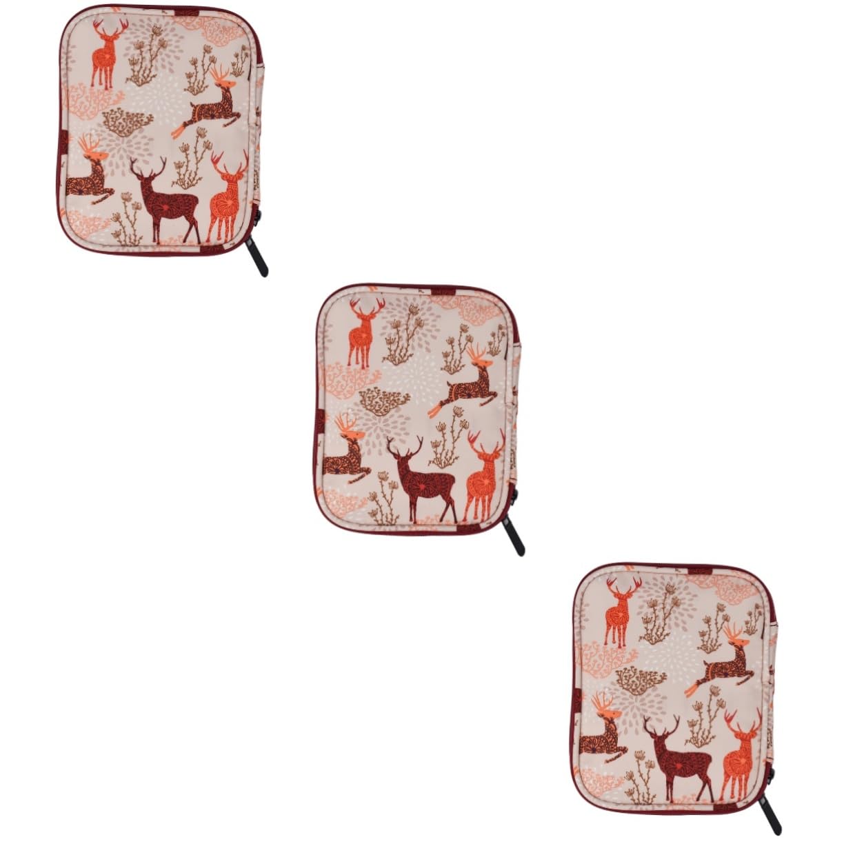 Operitacx 3stücke Strickzeug Organizer Tasche Aus Handgefertigte Aufbewahrung Für Stricknadeln Und Häkelwerkzeuge Für Kreative Projekte Unterwegs Mit Floralem Druck Und Robustem Design