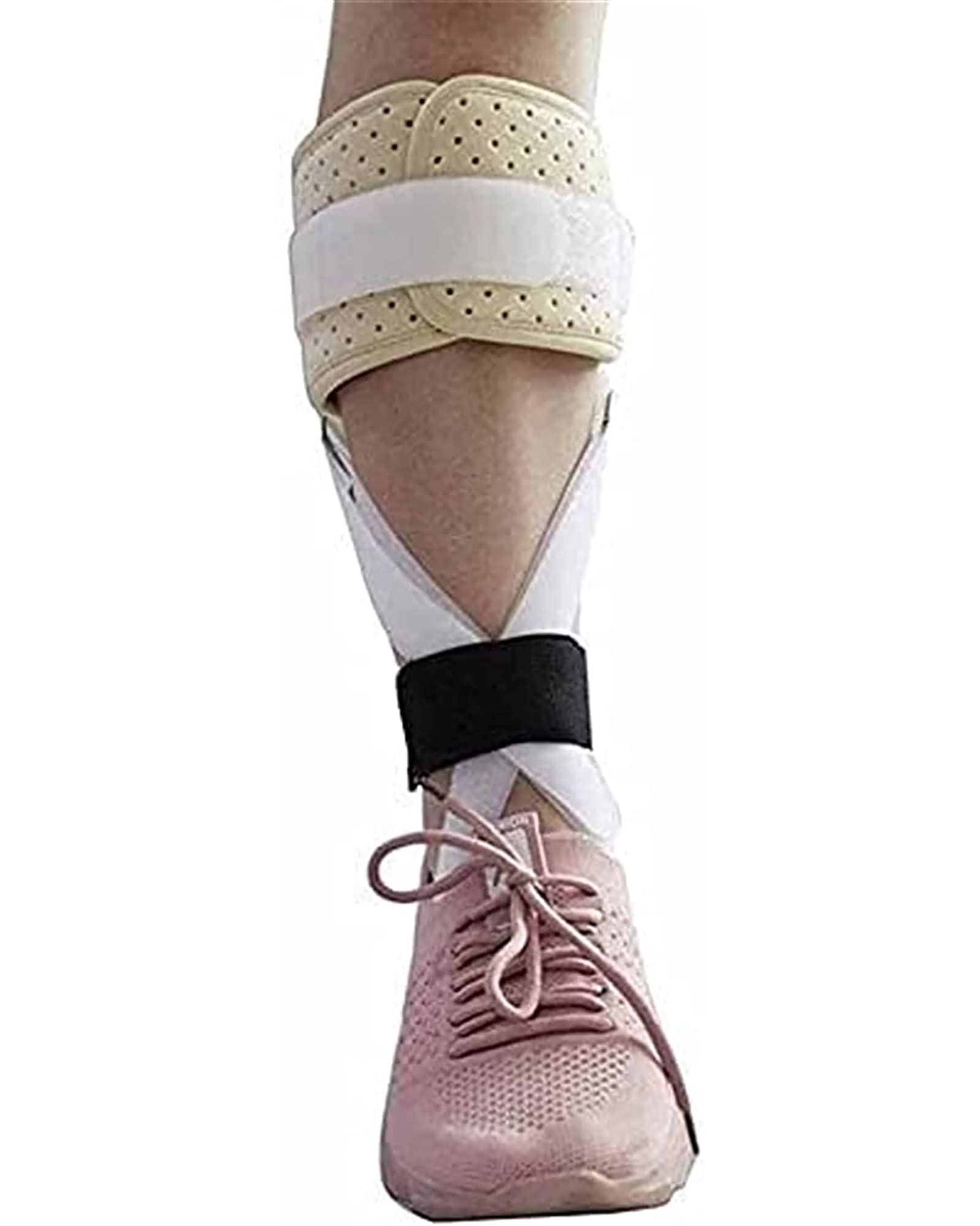 ortesis para el pie, Órtesis estabilizadora for pie caído con soporte nocturno transpirable for fascitis plantar y férula de tobillo for aliviar el dolor (derecha, M, izquierda-L)(Left,L)