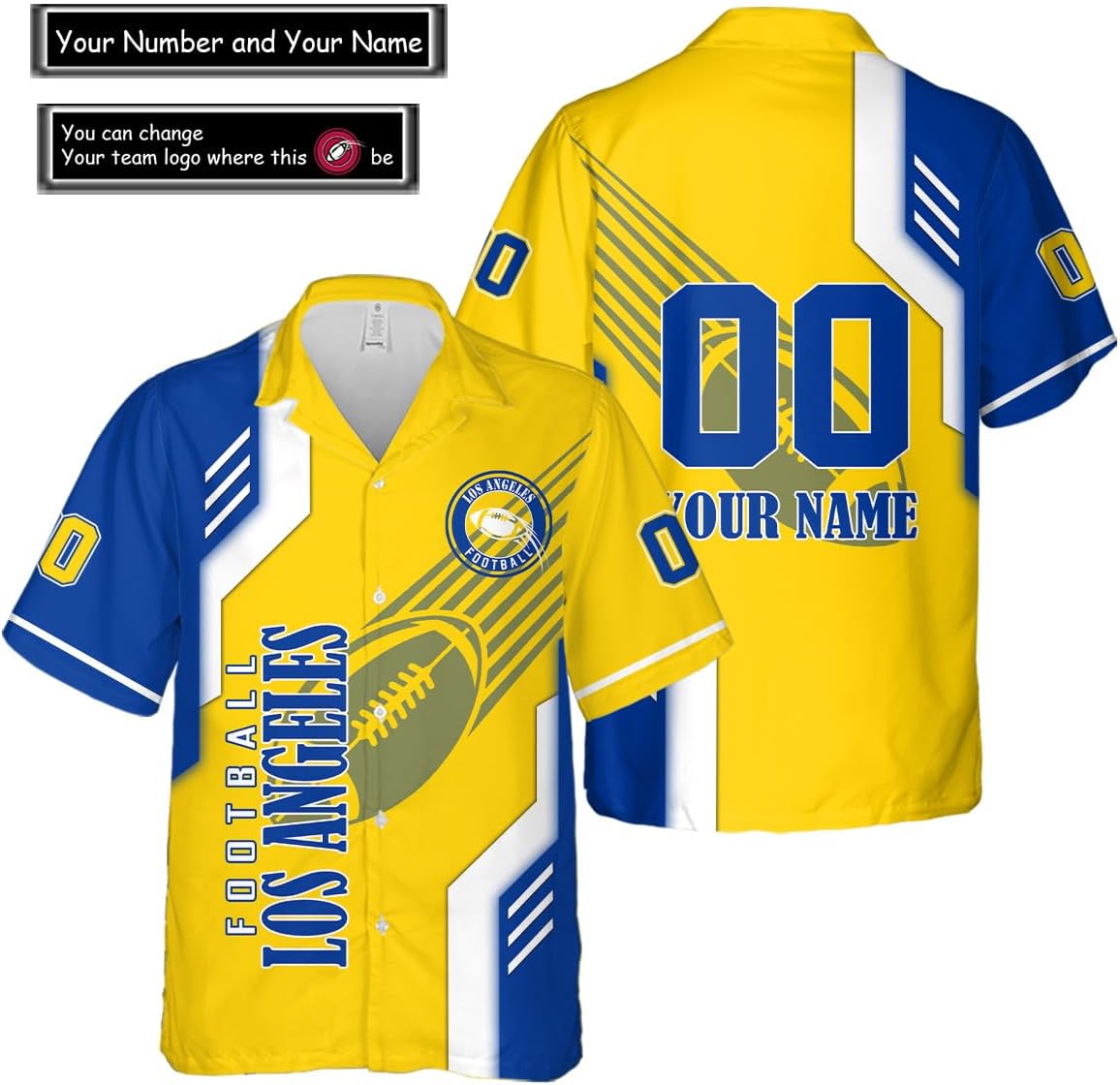 Discover Personalized Los Angeles Football Team Rams Hawaiian Shirts for Men, Gift for Fan