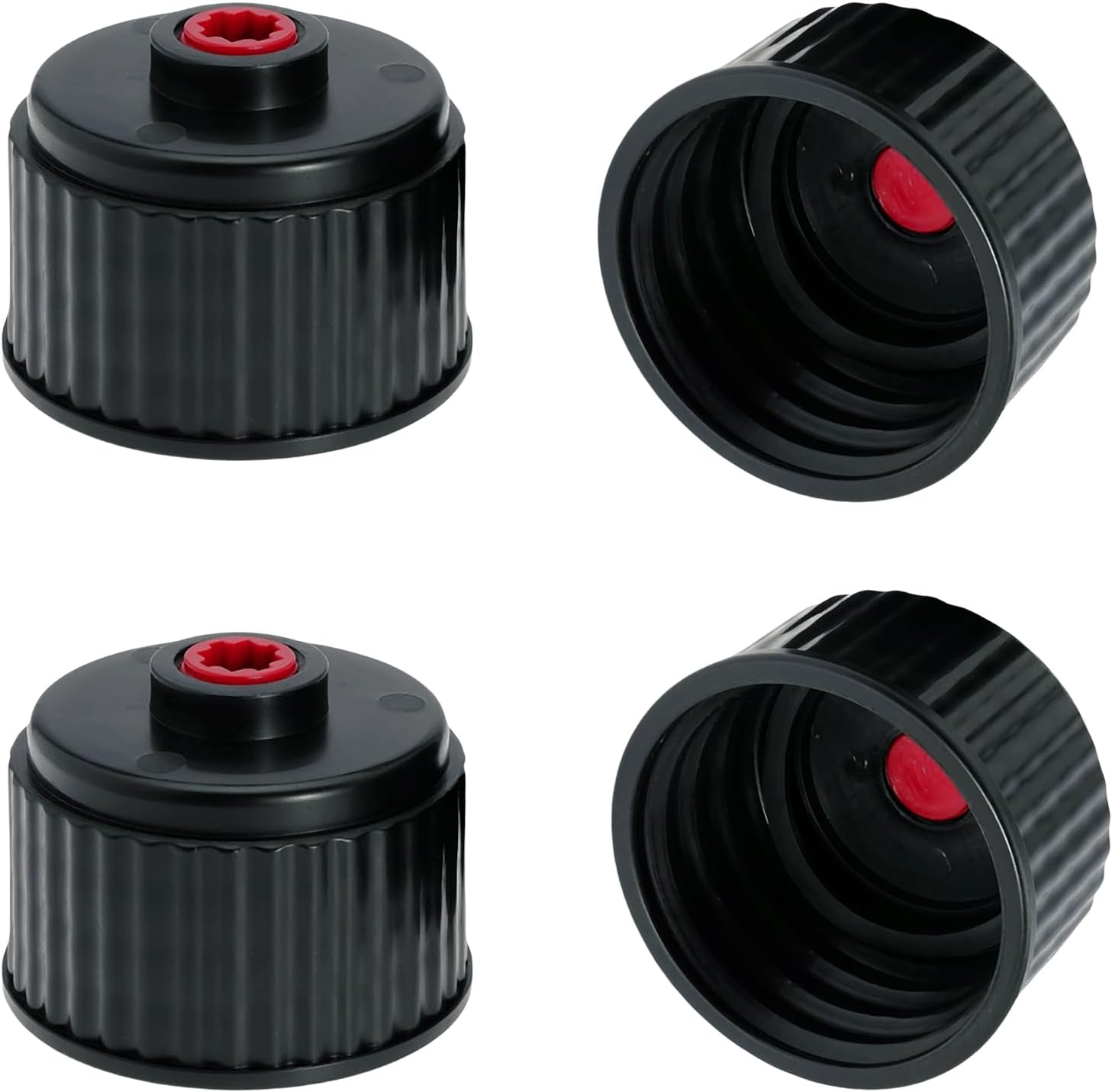 Gas Cans, Fuels Replacement Jug Cap, Racing Fuel 3042 Replacement Cap for 5 Gallon Racing Fuel Jugs, Gas Cans, Fuel Tank Cap - 4 Pack