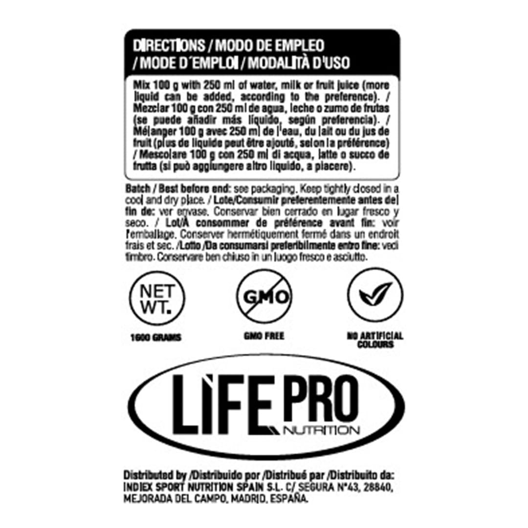 Life Pro Fit Food Instant Oats Premium 1.6kg | Carbohidratos de liberación lenta | Harina integral de avena (COOKIES) - 3