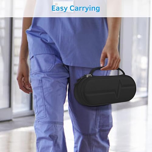 Miniatura 7 de SKYREH - Estuche para estetoscopio de enfermera, estuche duro para estetoscopio 3M Littmann Classic III, 3M Littmann Cardiology IV, MDF Acústica,