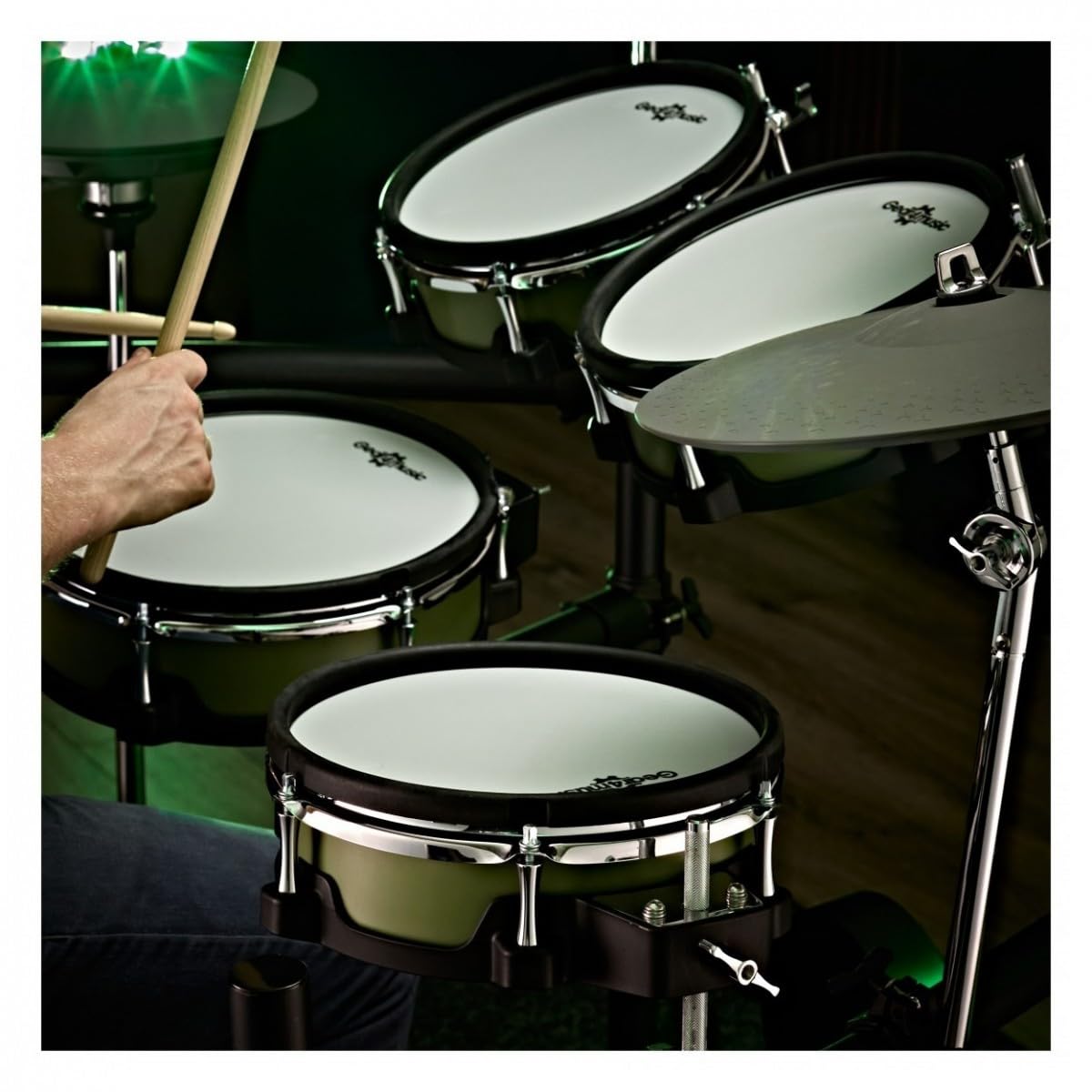 Gear4music DD700 Elektronisches Schlagzeug mit Hi-hat stand & Kick