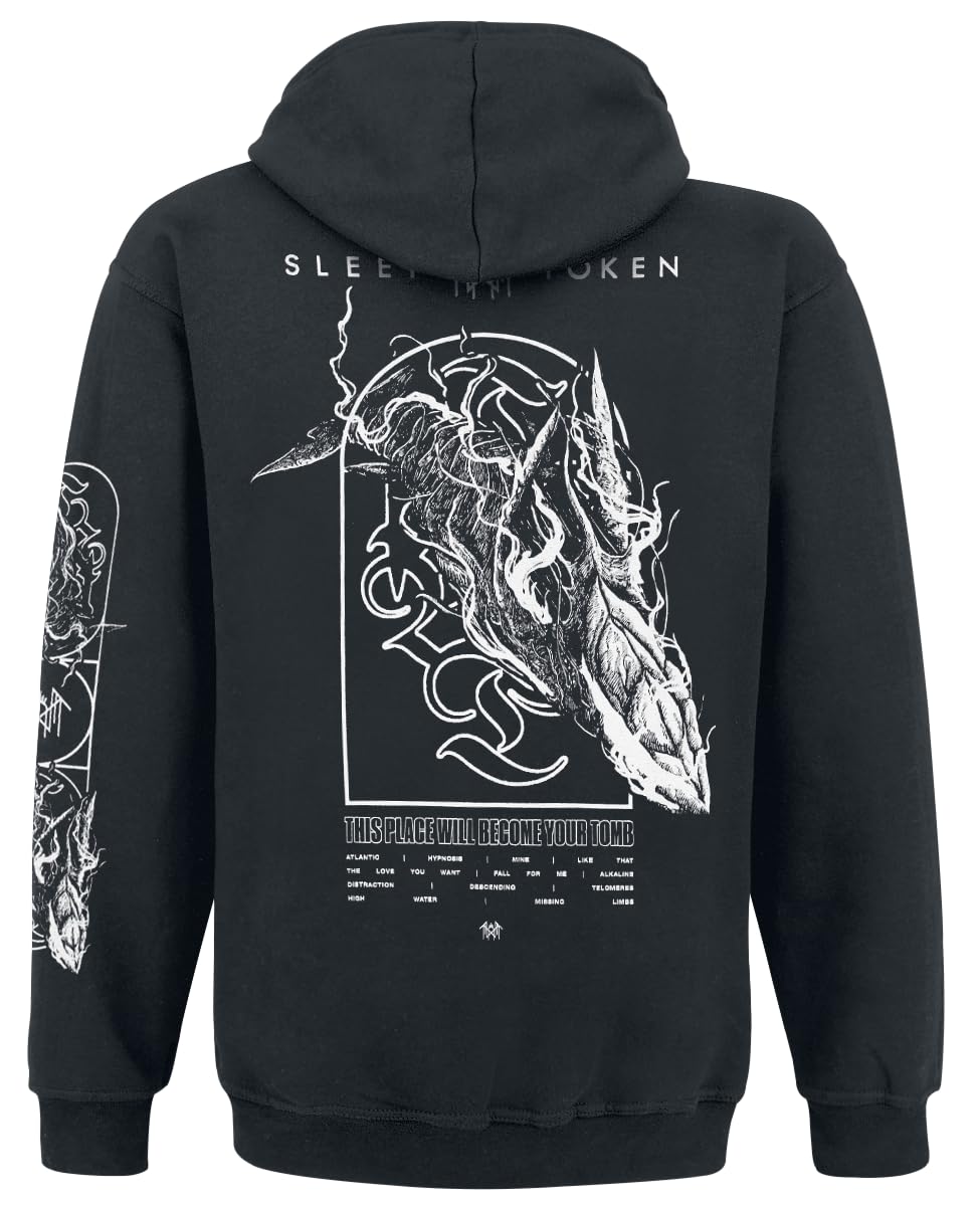 Sleep Token The Place Will Become Your Tomb Whale Männer Kapuzenpullover schwarz