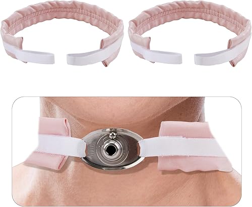 Miniatura 7 de 2 soportes para tubo de traqueotomía, soporte de tubo ajustable para suministros de traqueotomía, cinta de seguridad de intubación de traqueotomía