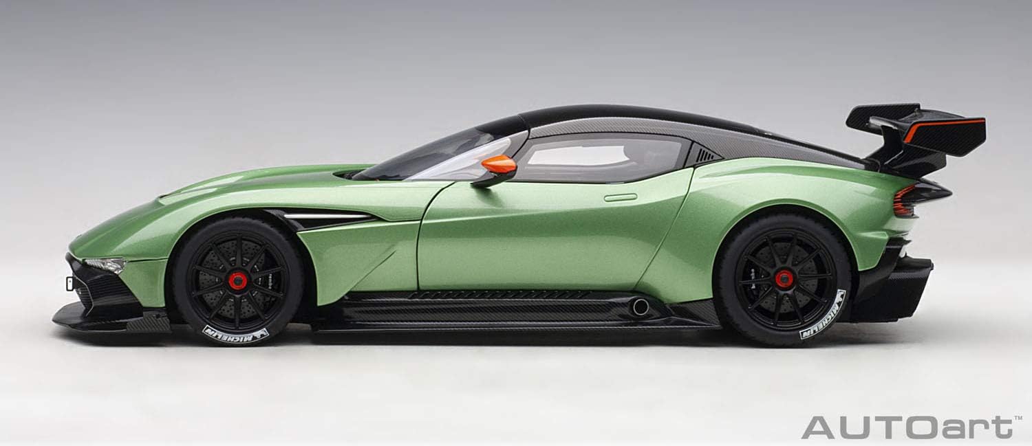 AUTOart Aston Martin Vulcan Apple Tree Green Metallic with Orange Accents and Carbon Top 1/18 Model Car