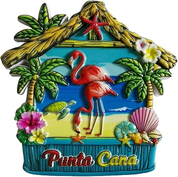 Punta Cana Dominican Tourist Souvenir 3D Refrigerator Magnet Fridge Decorative Magnet