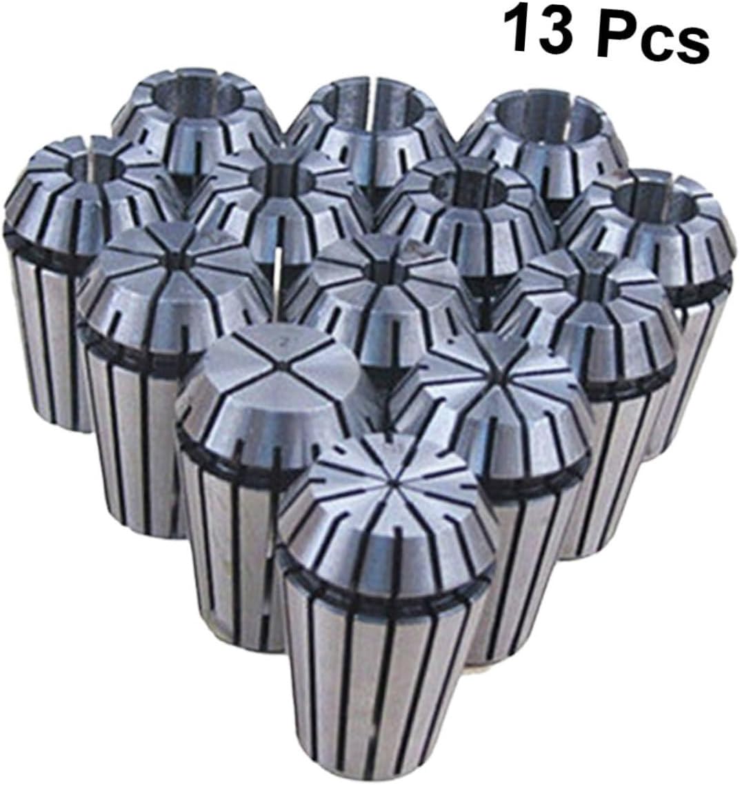 Gadpiparty 26pcs Spring Collet Set for Cnc Engraving and Milling Machines Precision Tool Holders Clamping Range to High Elasticity and Rigidity for