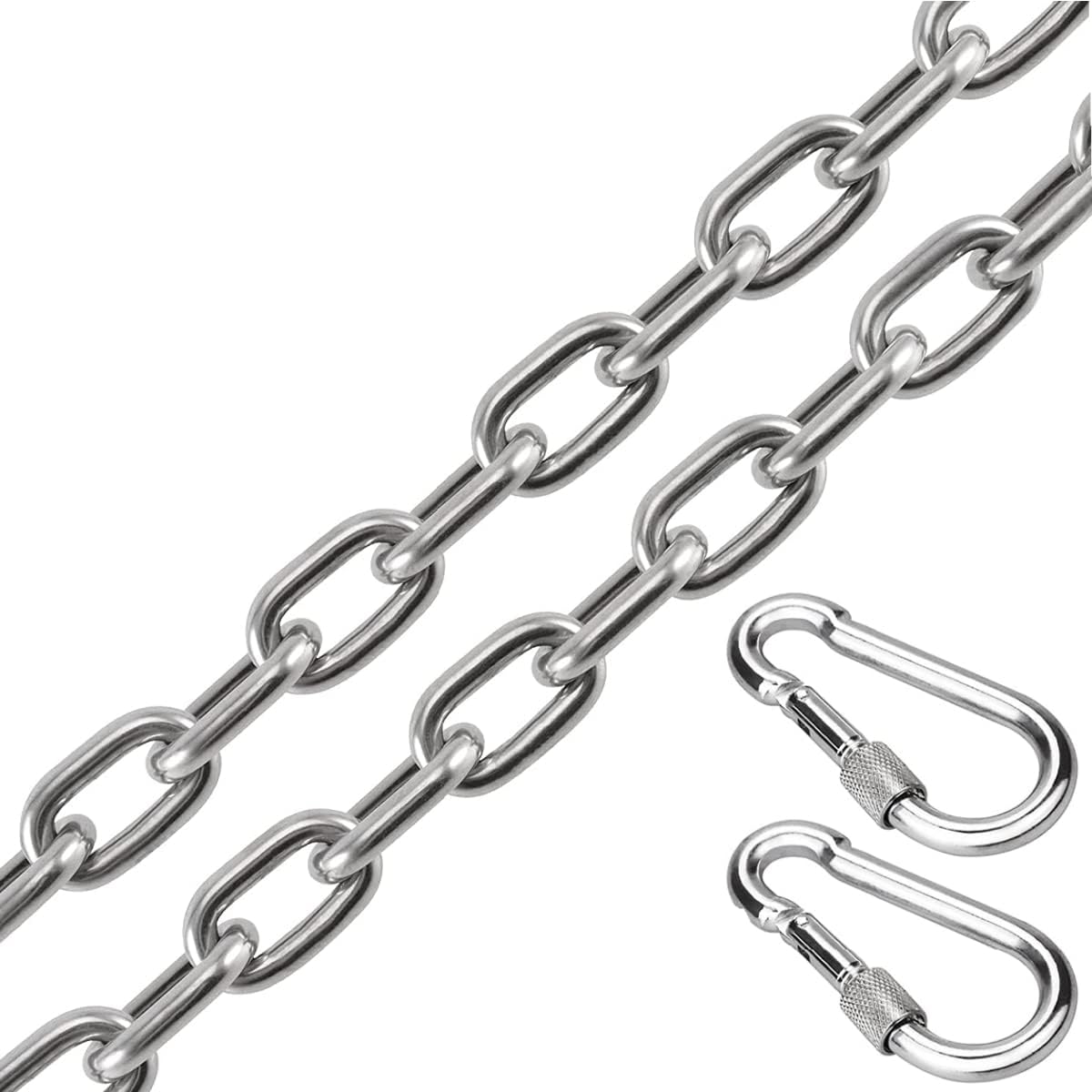 Ymeibe Heavy Duty Swing Chains 1/5" x 40" with 2 Carabiners