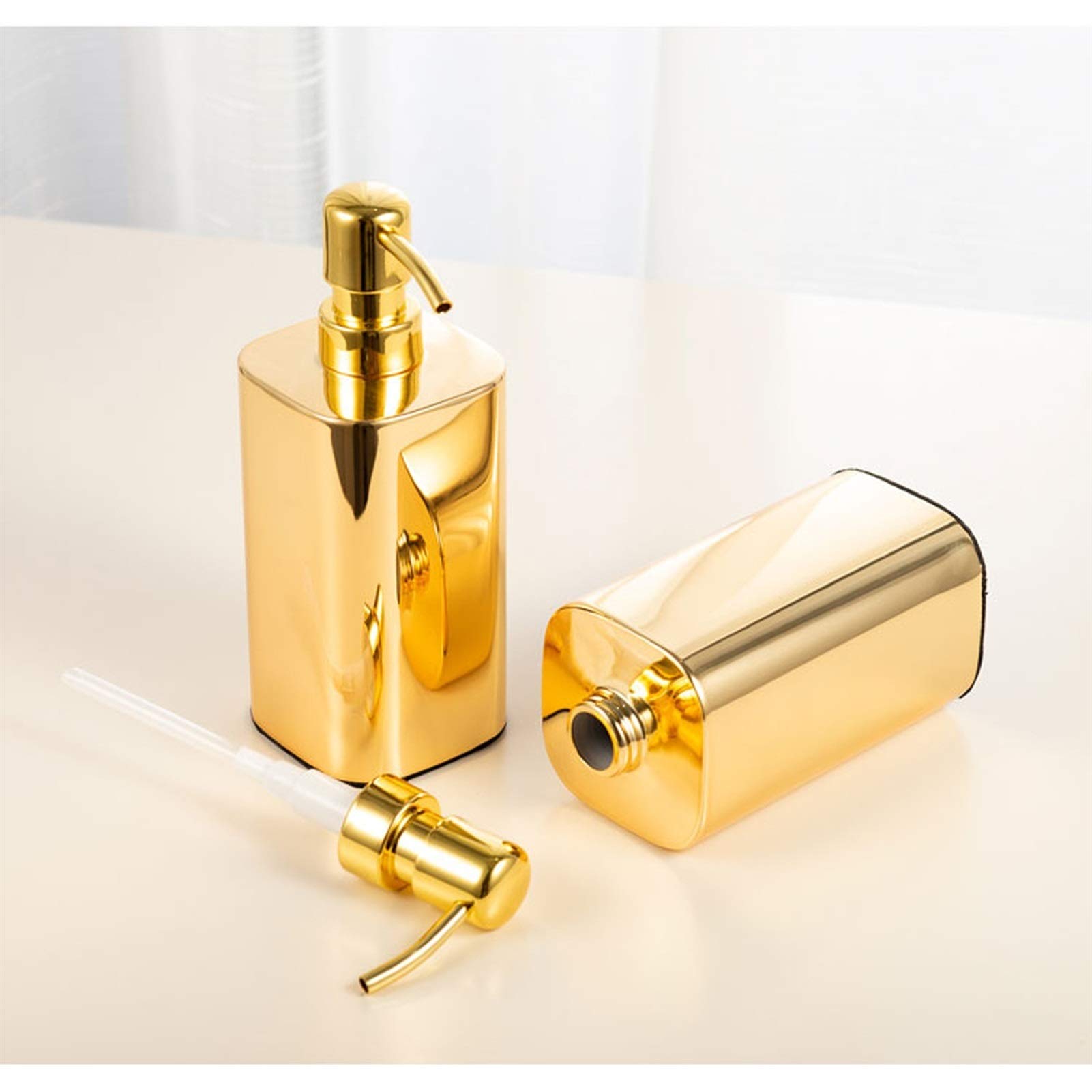 dispenser sapone/Dosatori per sapone liquido 304 Acciaio inossidabile Acciaio inossidabile Dorato Dispenser Lotion Bottle Bottle Bottle Bottle placcato oro 420ml Erogatore del Sapone/Dispenser di Sapo