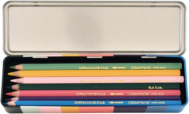 Caran d'Ache Paul Smith Supracolor Pencils - Set of 8 colours