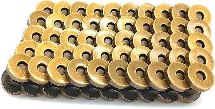 100 Sets Silver Tone Magnetic Purse Snap Clasps Button/Great for Closure Purse Handbag Clothes Sewing Craft No Tools Required 14mm 14T100