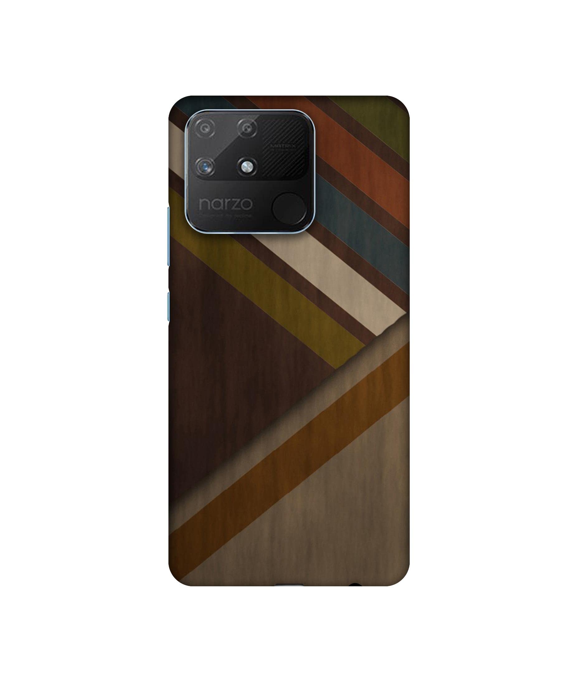 Casotec Basic Case for Realme Narzo 50A (Plastic_Multicolor)