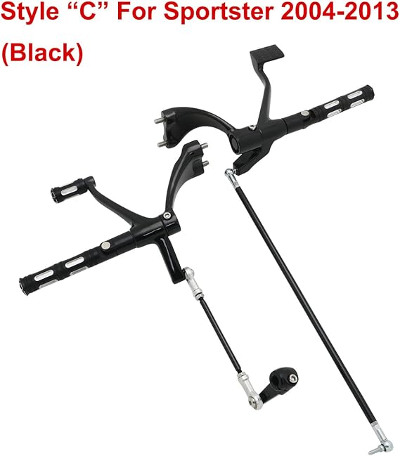 Motorcycle Forward Controls Complete Kit Pegs Levers Linkages For Harley 2004-2013 Sportster XL 883 1200 Forty Eight XL883 XL1200 Black