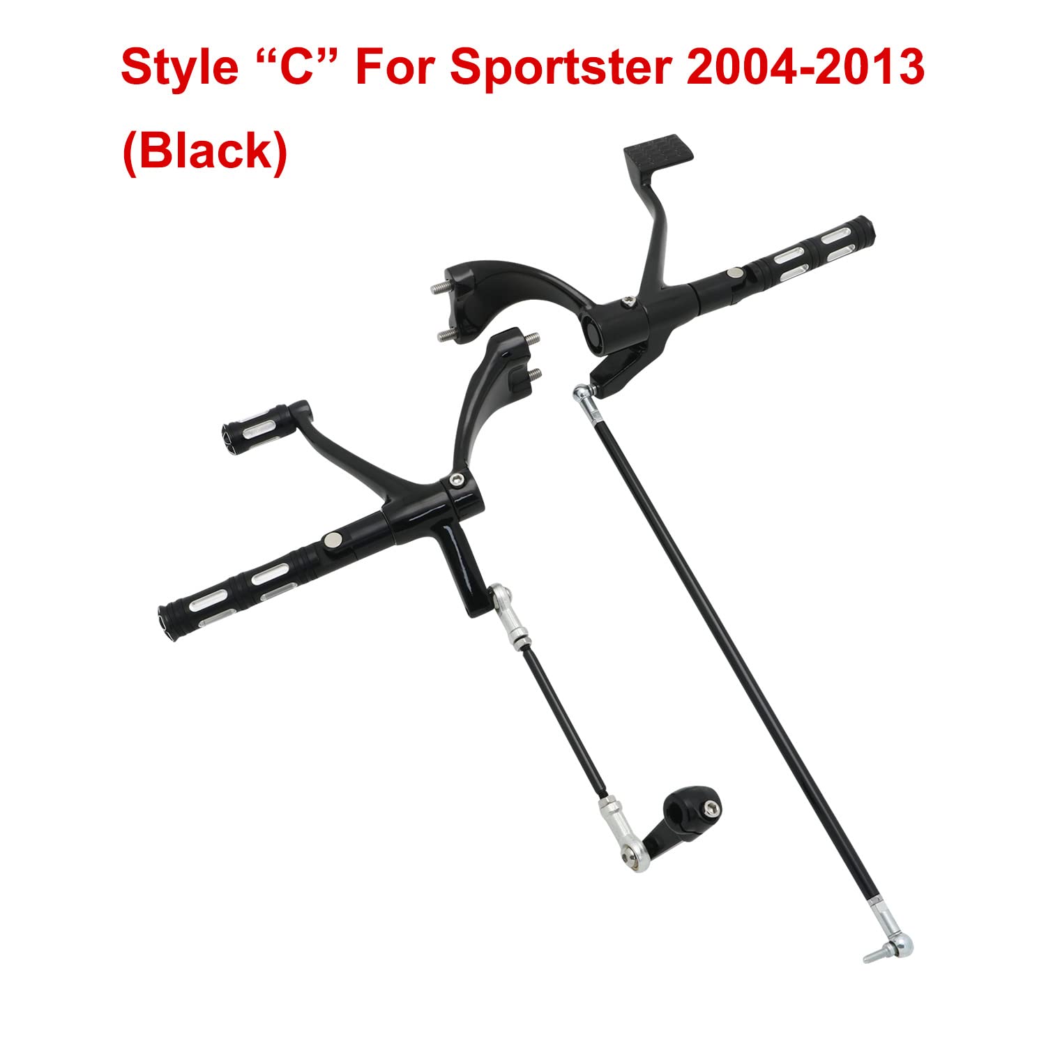 Amazon.com: Motorcycle Forward Controls Complete Kit Pegs Levers