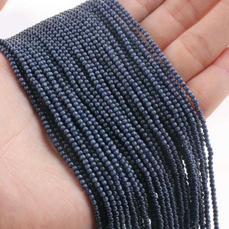 Venta al por mayor, 50 hebras/lote de cuentas redondas de cristal de ojo de gato de 2 mm, cuentas sueltas de vidrio verde para hacer joyas, pulseras y collares, 11, color morado claro, 2 mm de alto