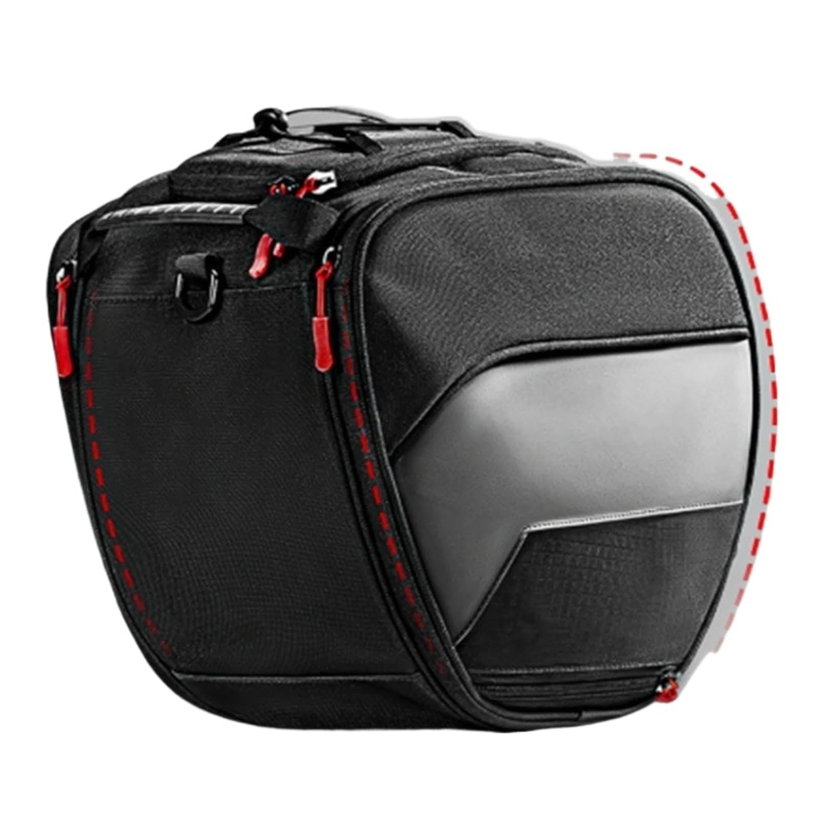 Borsa Moto Per For ADV 150 160 350 PCX 125 X-ADV Forza 300 750 NSS Scooter Tunnel Borsa Da Serbatoio EVA Guscio Rigido Pedale Sella Selle Moto Bagagli(Black-A)