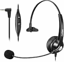 Cuffie Per Telefono Fisso Cordless Con Microfono Anti-Rumore - Jack 2.5mm - Compatibile Cisco, Yealink, Panasonic - Foto 4