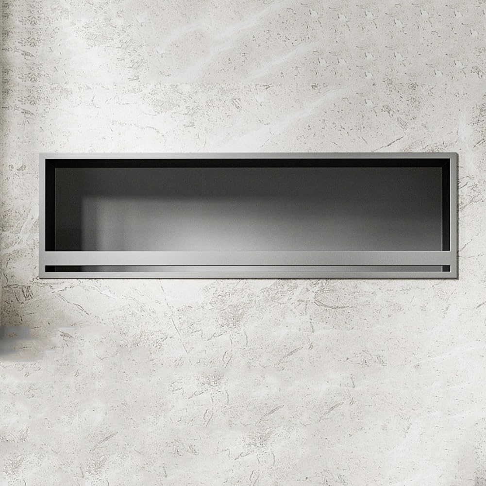 Stauraum im Badezimmer, Duschnische aus Edelstahl, matt, Mehrfarbig, mehrere Größen(Grey,320x620x125mm)