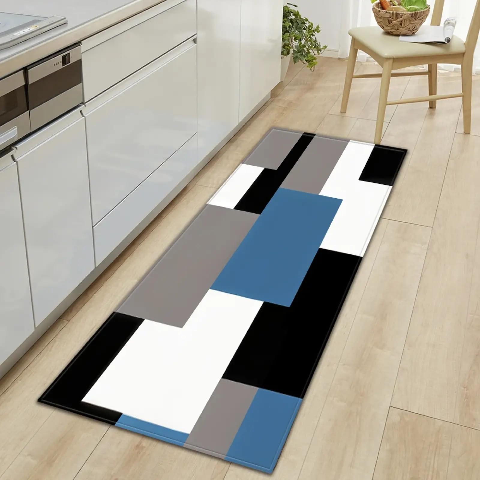 Tapis antidérapant 160x230cm grand format pour sécuriser le sol de la cuisine