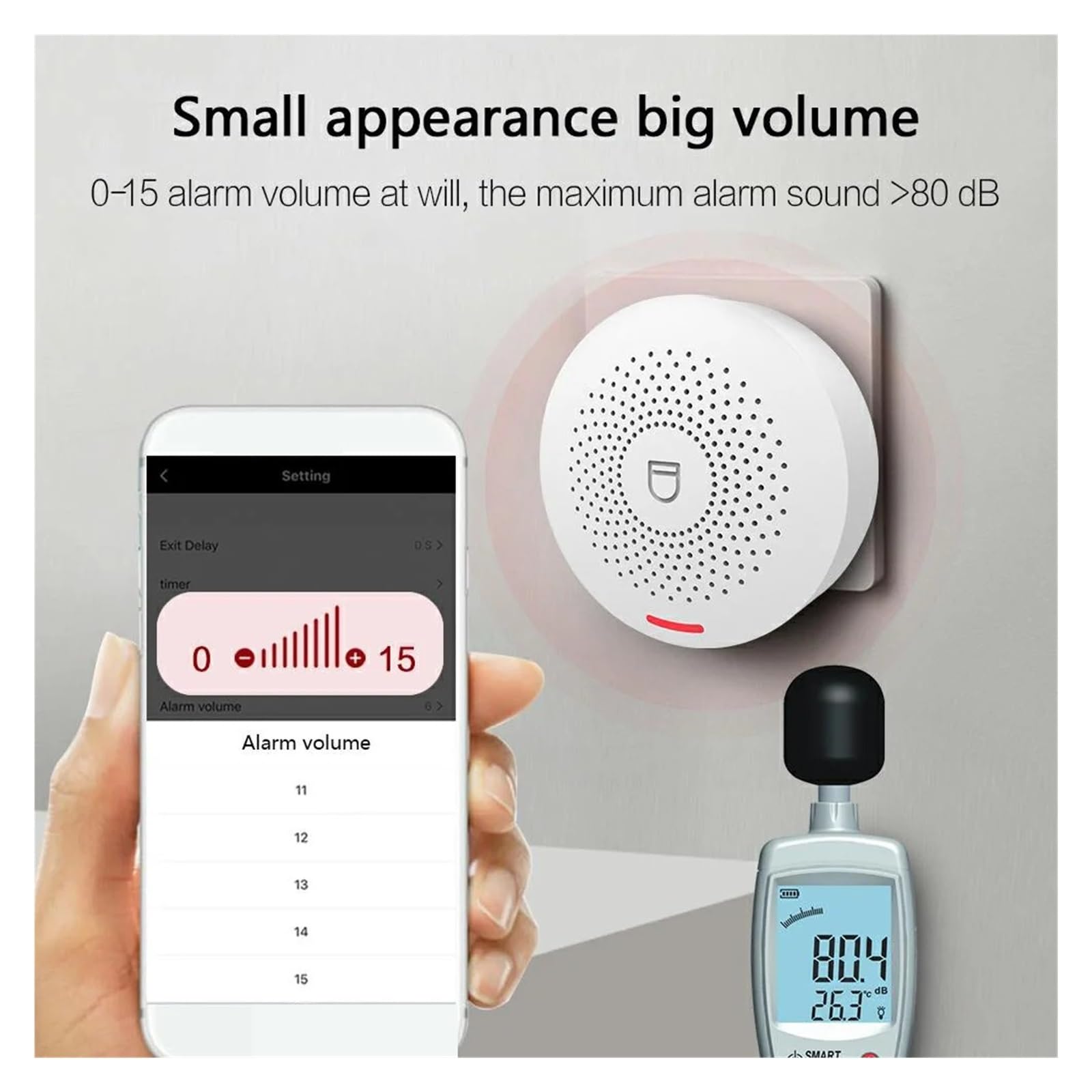 DELURA Système D'alarme De Sécurité Domestique WiFi Tuya, avec Capteur De Mouvement PIR, Kit De Capteurs Compatibles Zéro taux de Faux positifs (Color : H)