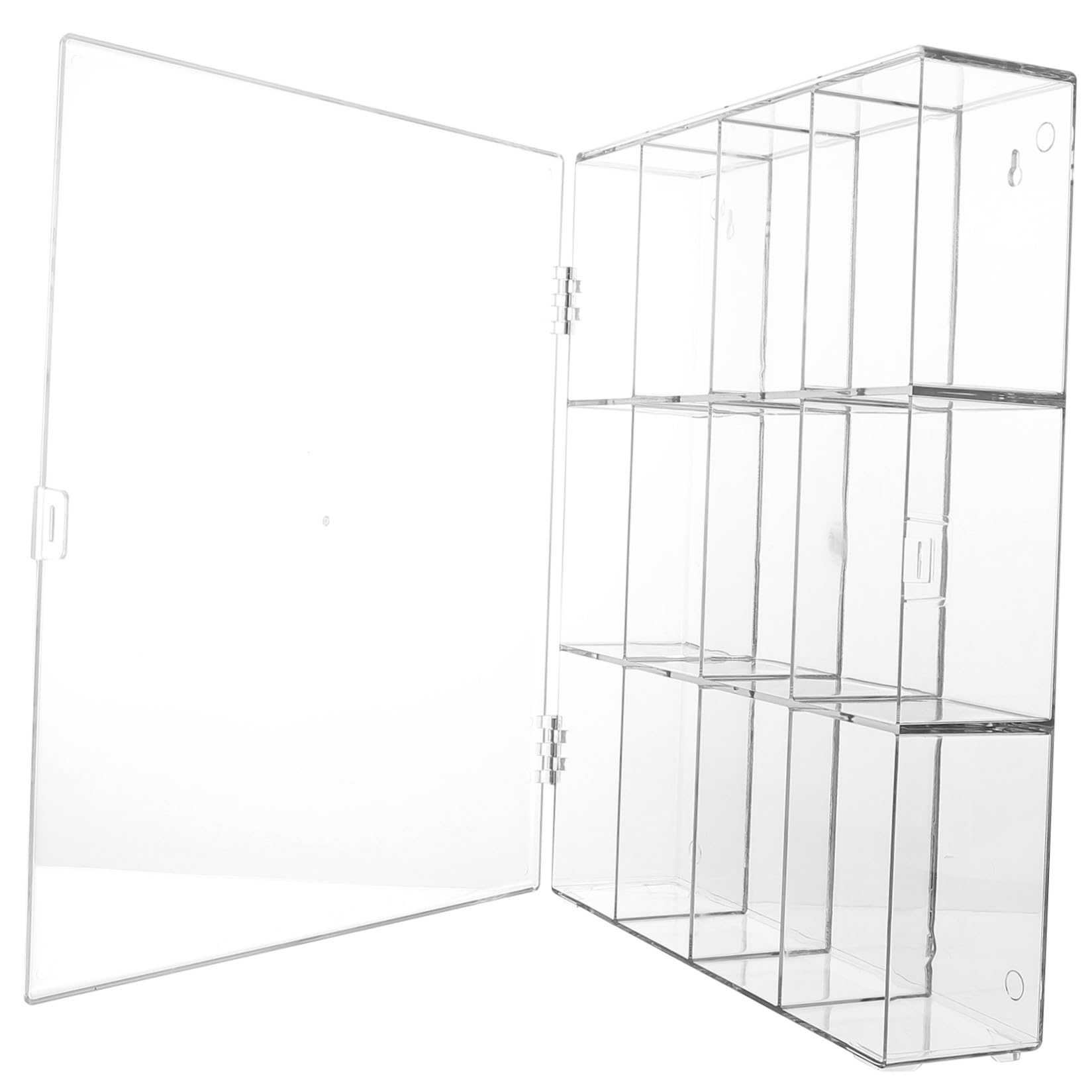 Hemobllo Scatola Espositiva Acrilica Trasparente per Figurine e Bambole, Custodia Multifunzione da Tavolo Resistente e Pratica, Contenitore Giochi per Collezionisti e Appassionati, 12