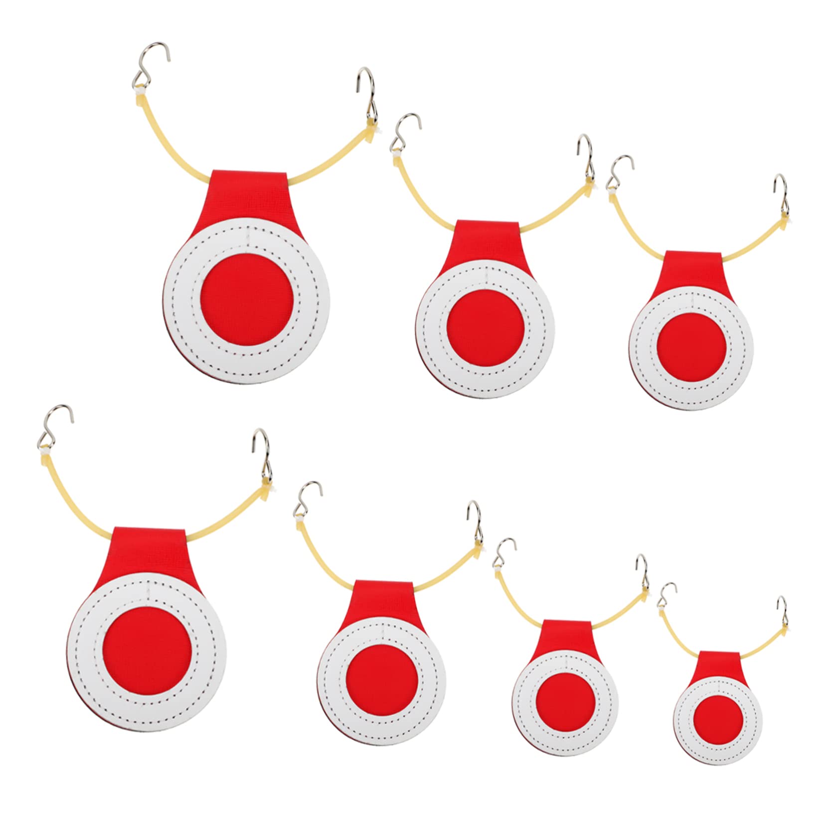 Totority 7pcs Set of Exercise Targets Super Fiber Multi-Purpose Shooting Targets Round Edges for Outdoor Practice