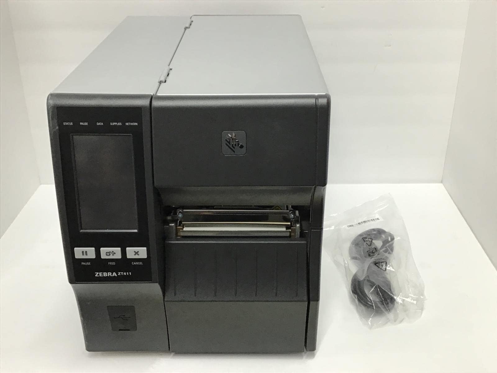 ZEBRA ZT411 Thermal Transfer Industrial Printer 300 dpi Print Width 4 Inches Features Serial, USB, Ethernet, and Bluetooth Connectivity ZT41143-T010000Z