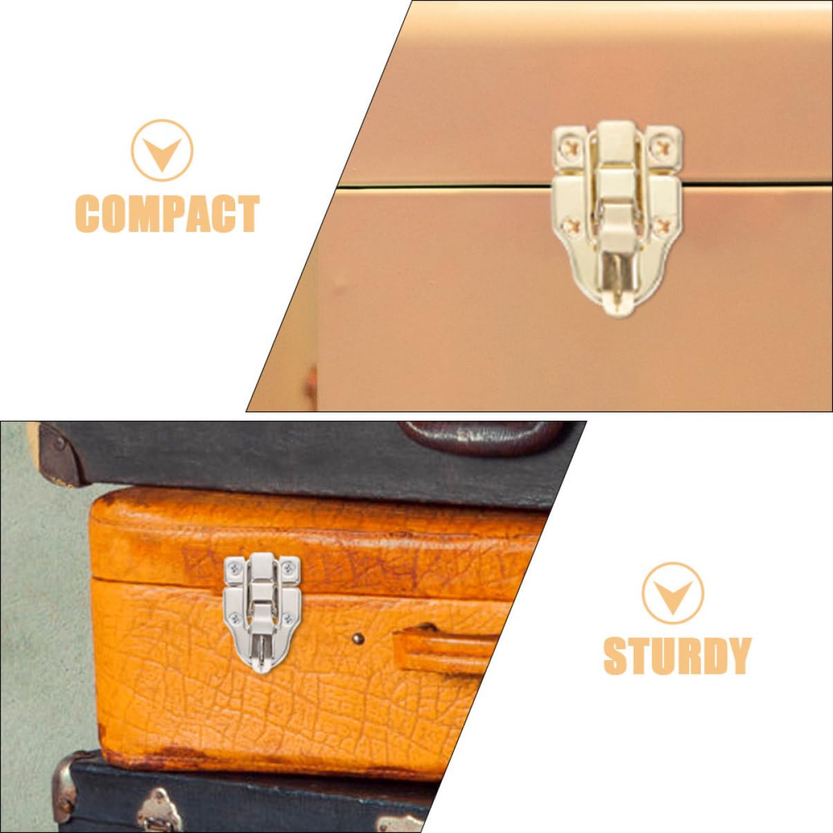 Veemoon 15pcs Toolbox Lock Cabinet Hasps Toggle Hasp Lock Chinese Antique Padlock Decorative Hasp Ancient Chinese Lock Antique Cabinet Latch Toggle Catch Lock Vintage Padlock Latch Iron