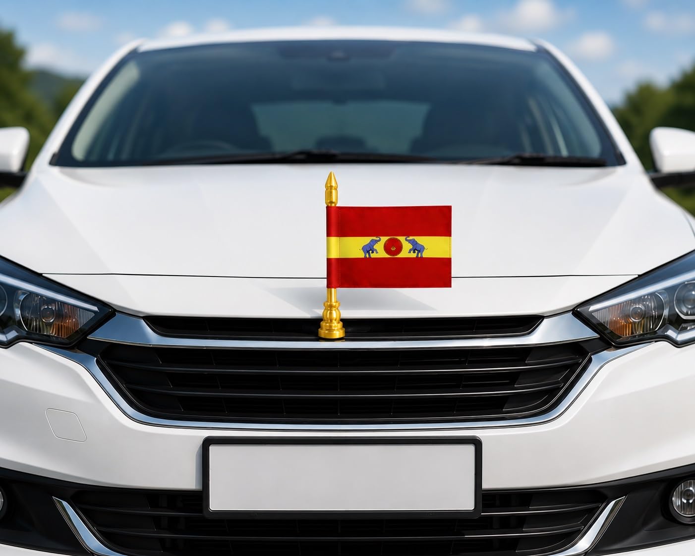 TVK Car Front Bumper Flag, Pure Cotton Soft Cloth, Flag Only (Without Rod) | Pure Coton - Soft Material-image-24