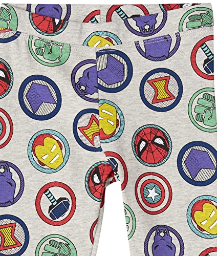 Image of Amazon Essentials Disney | Marvel | Star Wars | Frozen | Princess Girls and Toddlers' Cotton Stretch Leggings, Multipacks