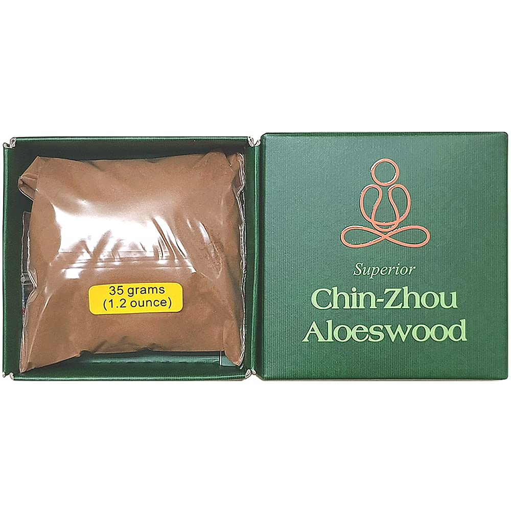[Bosen] Superior Chin-Zhou Aloeswood Powder - 35 Grams Pack - 100% Natural - F152S