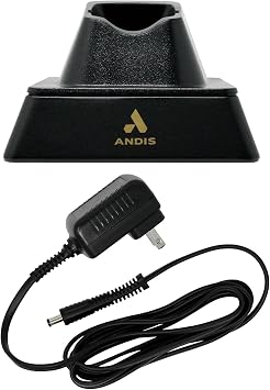 Andis 561222 GTX-EXO Replacement Charging Stand and Charging Cord Adapter, Black