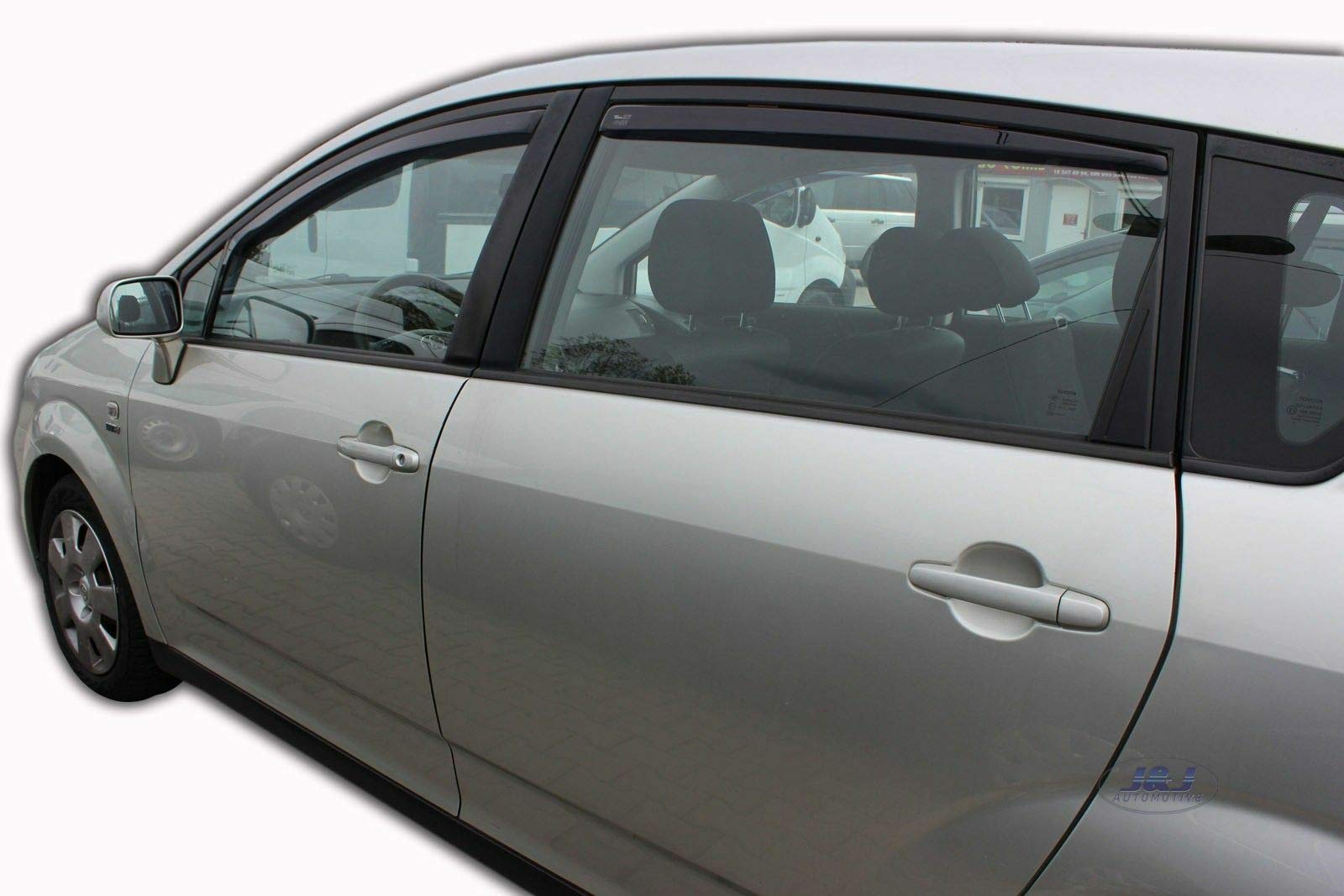 J&J AUTOMOTIVE Windabweiser Toyota Corolla Verso 5-Türer 2004-2009 4tlg Heko Getönt Dunkel