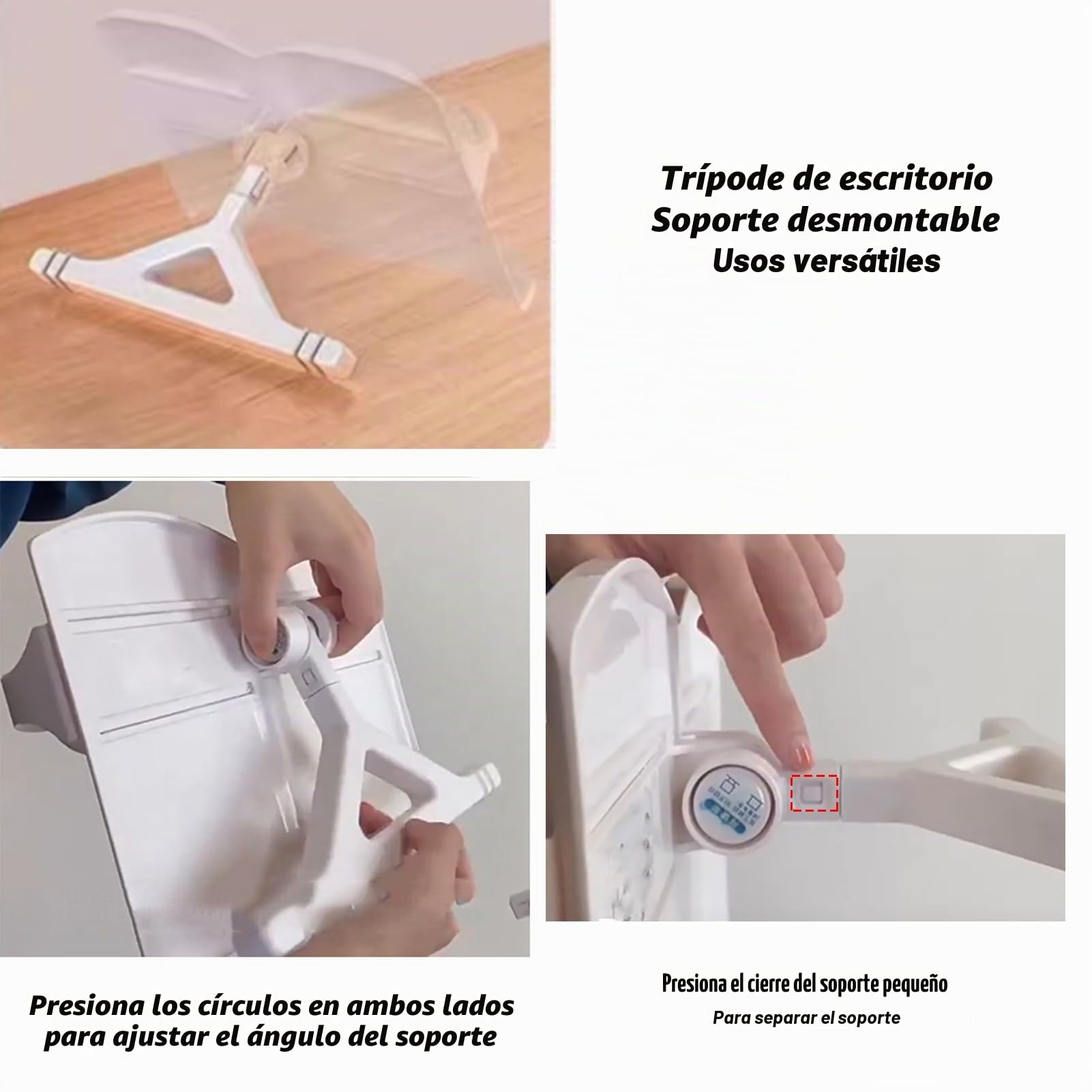 Atril De Lectura De Pie Con Clips For Páginas, Soporte For Libros Ajustable A 180°, Mesita De Noche O Sofá Con Altura Ajustable, Ideal For Suelo O Escritorio