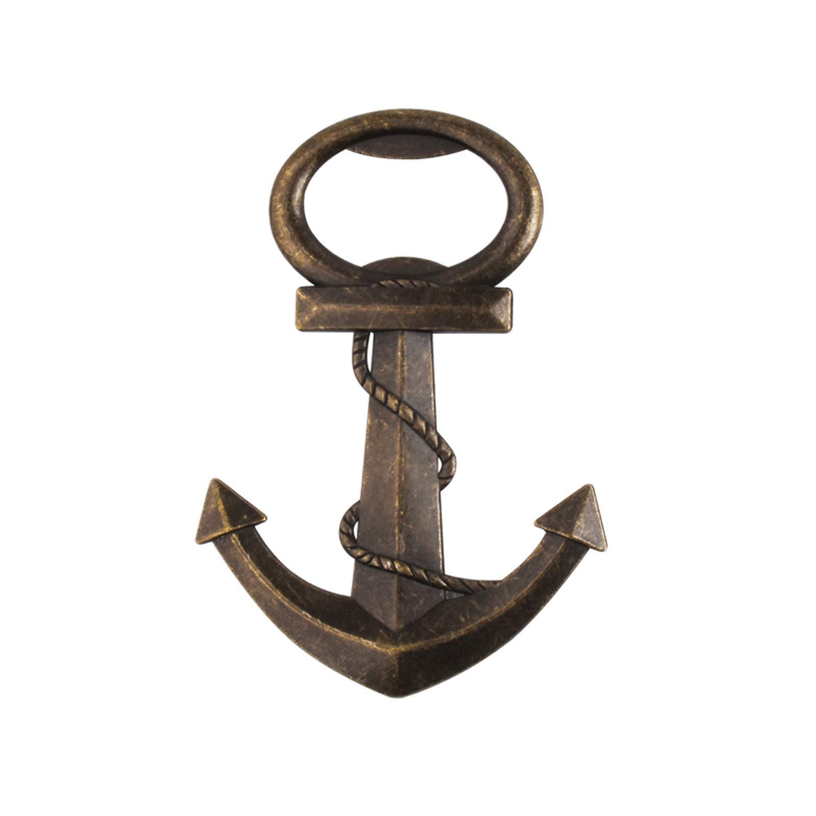 WF FASHION Metal Bottle Opener, Vintage Anchor Beer Opener, Heavy Duty Bottle Opener Gift for Men, Women, Home and Bar (zinc alloy)