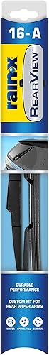 Rain-X 850023 - Escobilla trasera 16-A, limpiaparabrisas trasero compuesto de 16 pulgadas, se adapta a Rock Lock 2 (paquete de 1), limpiaparabrisas