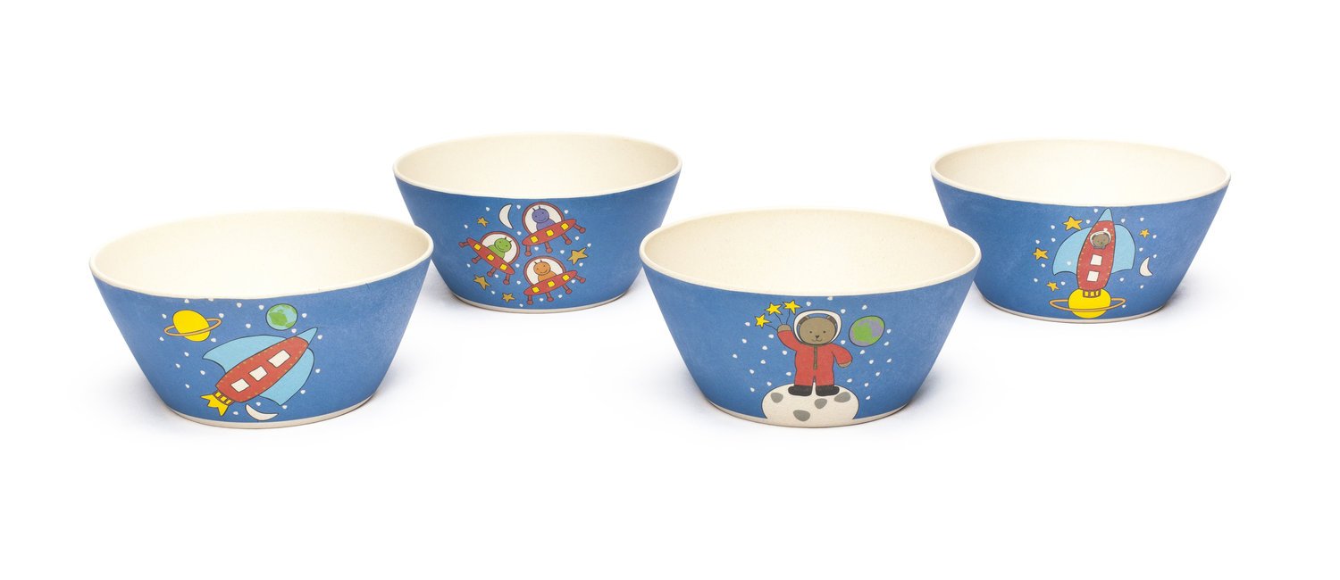 Bamboozle Tiny Footprints Space Bowls Set of 4