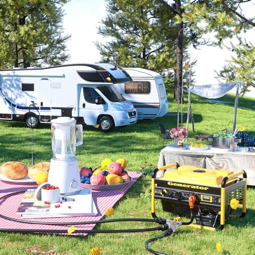 Image of Nilight 30 Amp to 110V RV Adapter Cord 30 A to 15A RV Distribution Adapter Cord 3 Prong TT-30P Male to 3X 5-15R /5-20R Female ETL Listed for RV Camper Generator Household Outlet