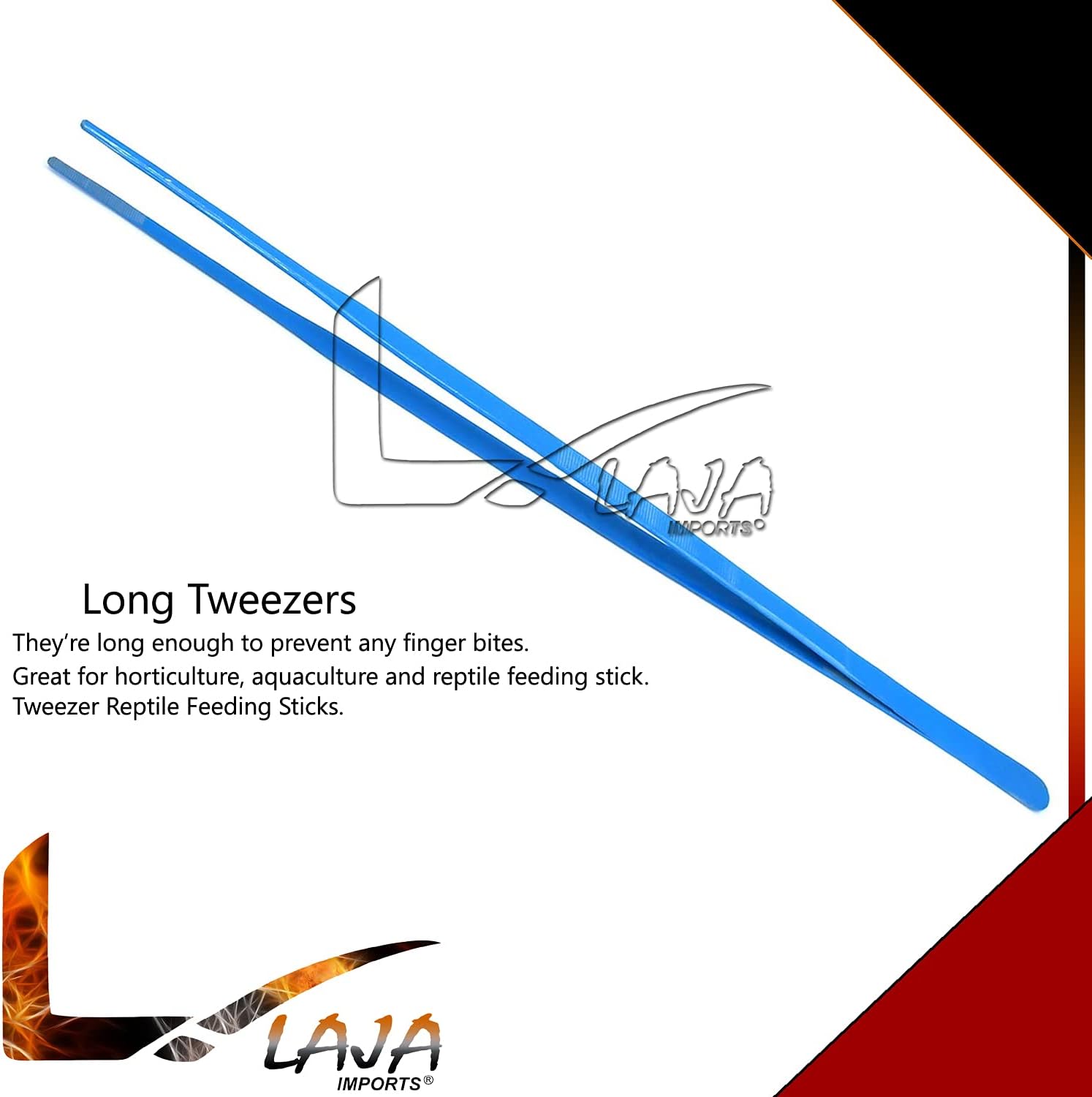 24" Long Stainless Steel Straight Tweezer For Tank Plants