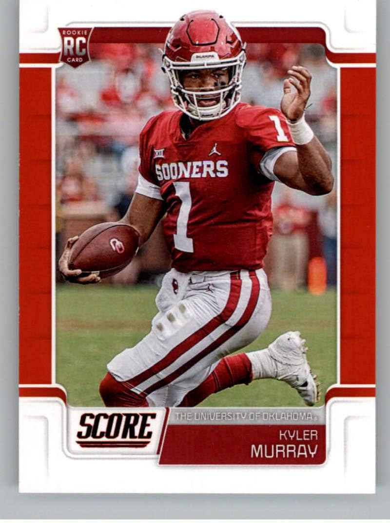 2019 Score Red Football #384 Kyler Murray Oklahoma Sooners Rookie Official NFL Trading Card From Panini