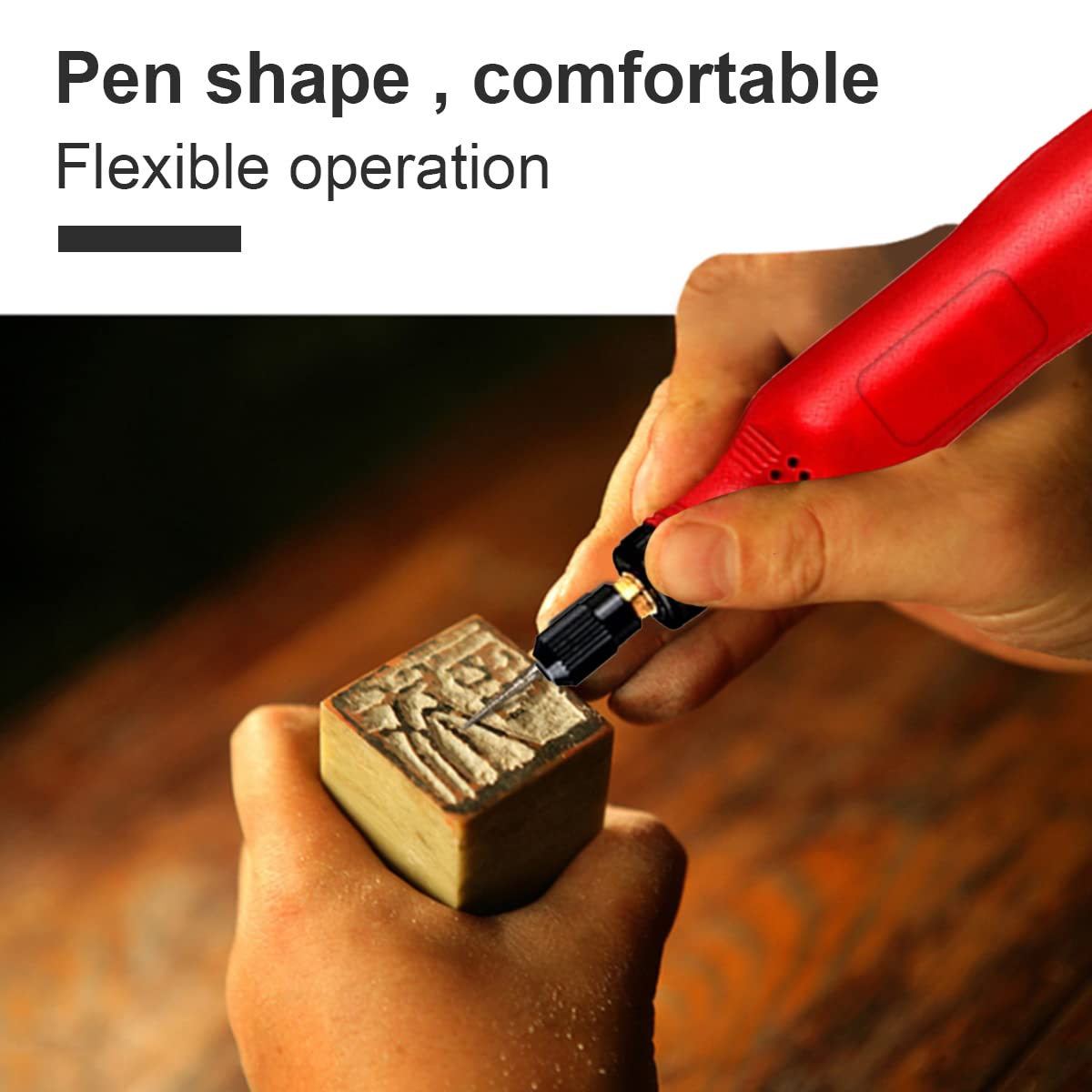 Mini Cordless Rotary Tool, Adjustable Speed Electric Grinder Rechargeable Engraving Pen, Multi-Purpose Power Rotary Tool Kit with 3 Speed and 36Pcs Accessories for Sanding Polishing Drilling Carving